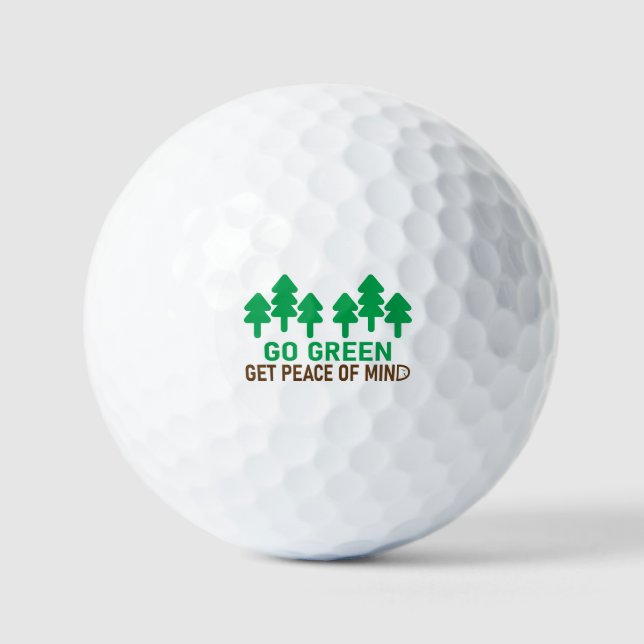 Go green save environment  golf balls (Front)