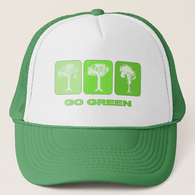 Go Green Trucker Hat (Front)