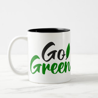 Go green Two-Tone coffee mug