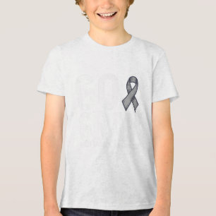 Go Grey Brain Cancer Awareness Gifts Brain Tumour Tri-Blend Shirt