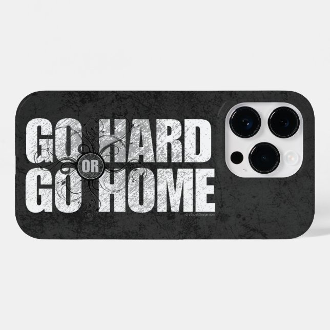 Go Hard or Go Home Case-Mate iPhone Case (Back (Horizontal))
