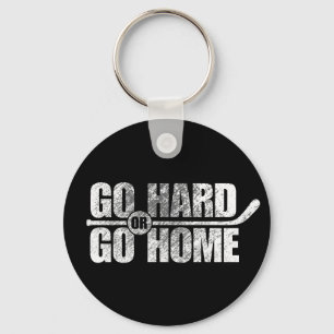 Go Hard or Go Home (Hockey) Key Ring