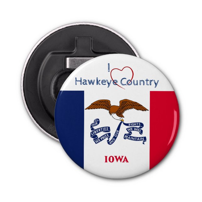 Go Hawkeyes  Bottle Opener (Front)