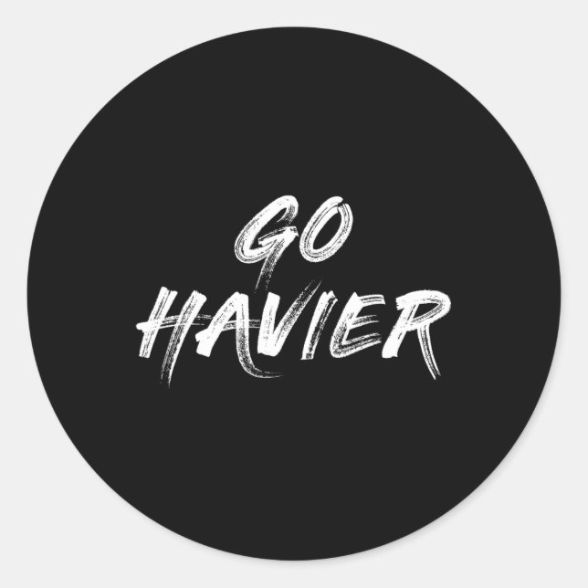 Go Heavier Fitness Bodybuilding Weights Dumbbells  Classic Round Sticker (Front)