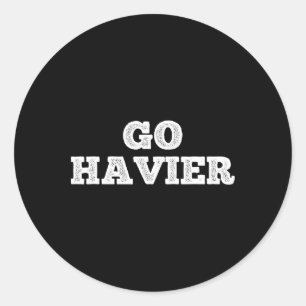 Go Heavier Fitness Bodybuilding Weights Dumbbells  Classic Round Sticker