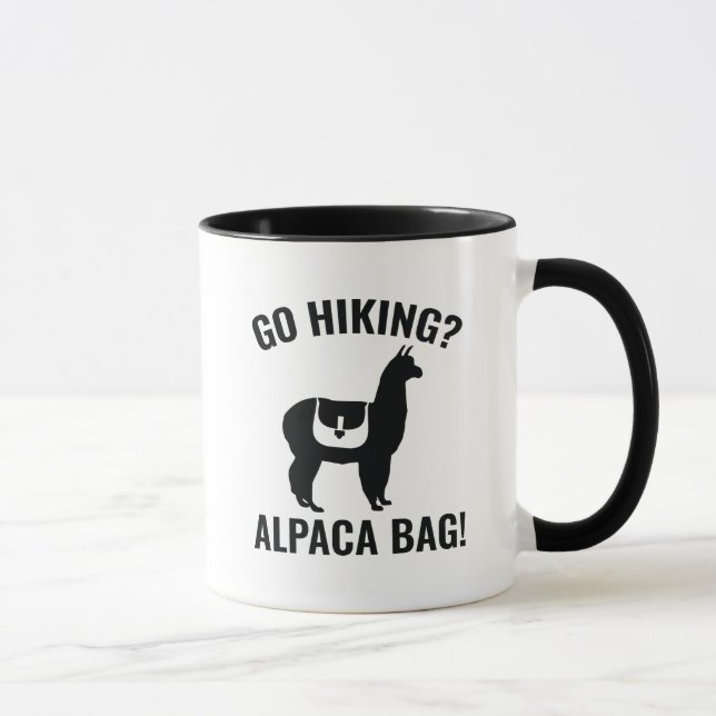 Go Hiking? Alpaca Bag! Mug (Right)