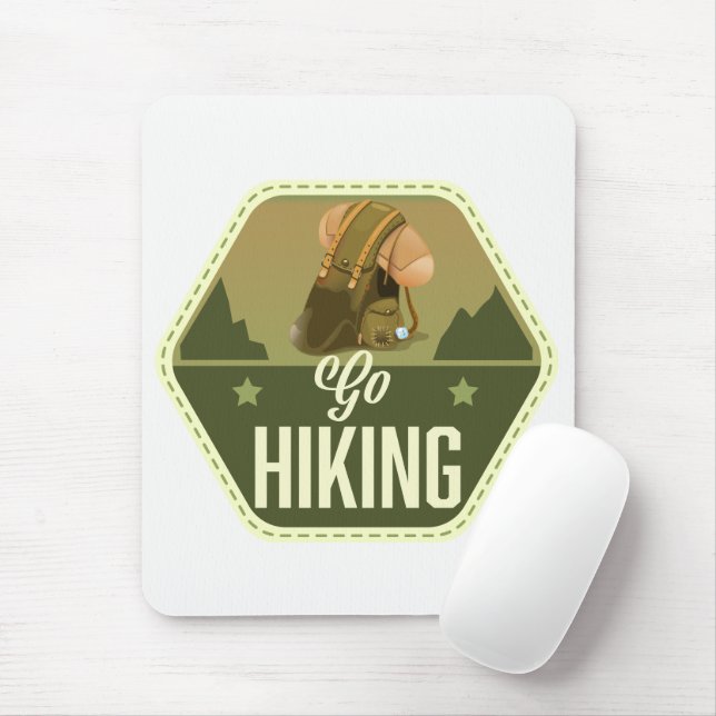 Go hiking Patch Mouse Mat (With Mouse)