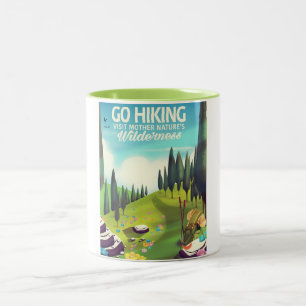 Go Hiking! Two-Tone Coffee Mug