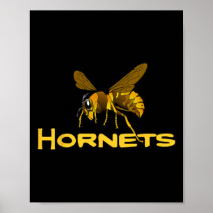 Go Hornets Footbyll Bysebyll Bysketbyll Cheer Danc Poster