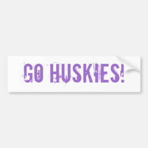 Go Huskies Bumper Sticker