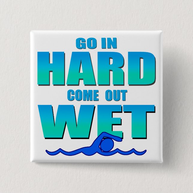 Go In Hard 15 Cm Square Badge (Front)