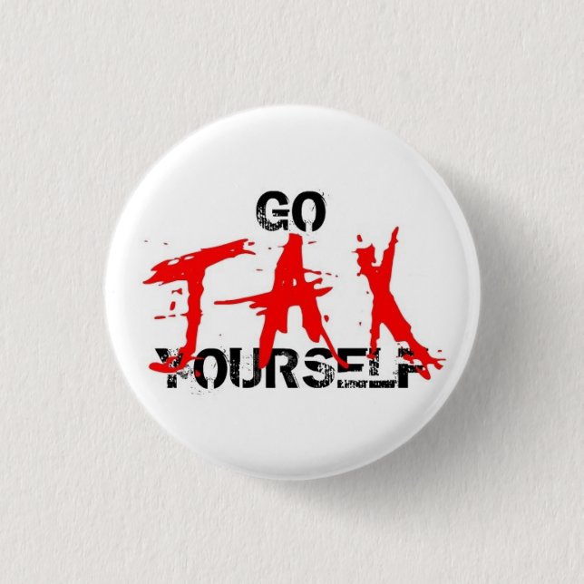 GO JAX YOURSELF 3 CM ROUND BADGE (Front)
