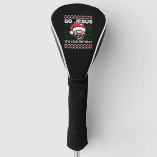Go Jesus Birthday Team Jesus Christmas Funny Golf Head Cover