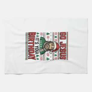 Go Jesus Christmas Birthday Vintage Shirt Tea Towel