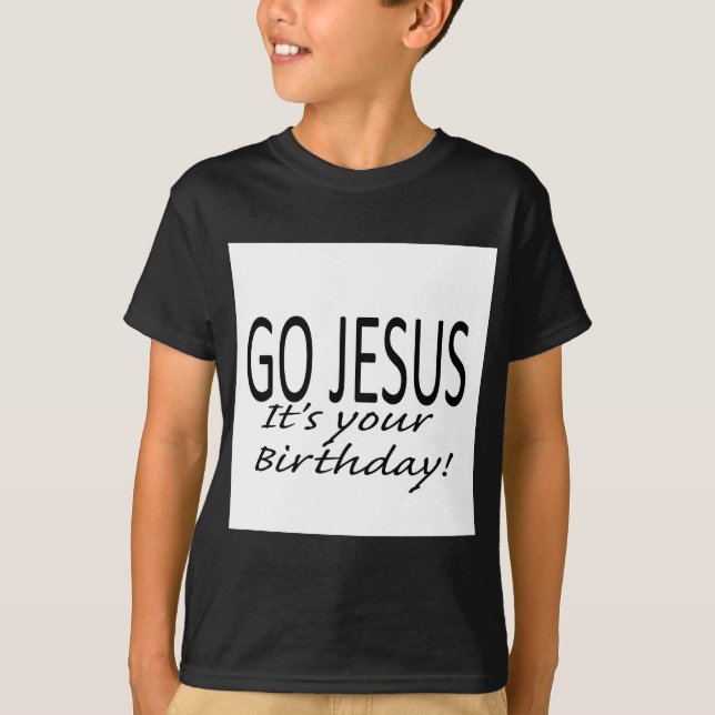 Go Jesus Christmas Shirt (Front)