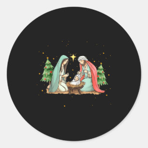 Go Jesus It's Your Birthday Christmas Christian Me Classic Round Sticker