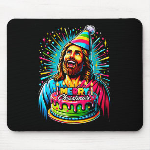 Go Jesus Its Your Birthday Funny Jesus Christmas X Mouse Mat