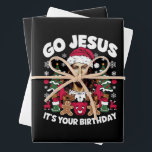Go Jesus It's Your Birthday Ugly Christmas Sweater Wrapping Paper Sheet<br><div class="desc">Go Jesus It's Your Birthday Ugly Christmas Sweater</div>
