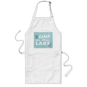 Go Jump In The Lake Beach Theme Kitchen Apron