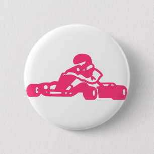 Go Kart 6 Cm Round Badge