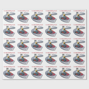Go-Kart Birthday Bash Wrapping Paper