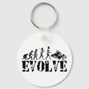 Go Kart Go-Kart Go Karts Evolution Sport Art Key Ring