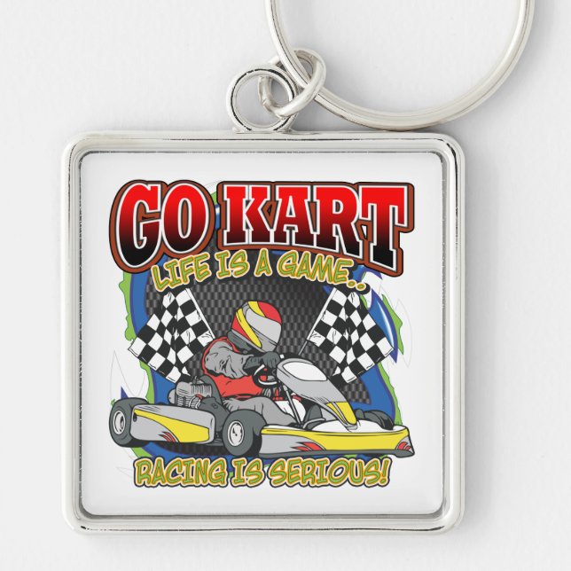 Go Kart Life Key Ring (Front)