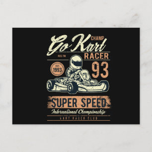 Go Kart Postcard