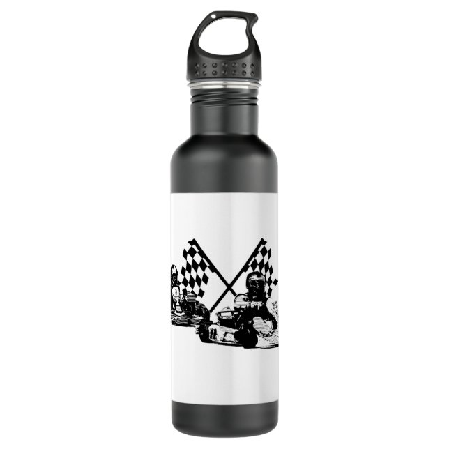 Go Kart Racers  710 Ml Water Bottle (Front)