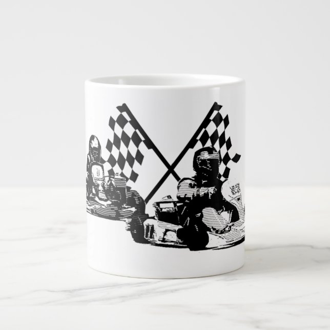  Go Kart Racers    Large Coffee Mug (Front)