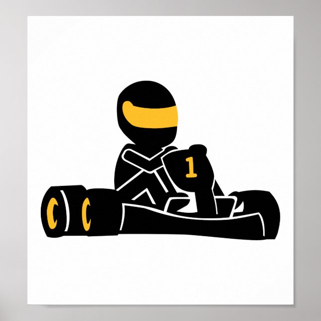 Go Kart racing Poster (Front)