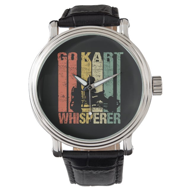 Go Kart Whisperer Karting retro vintage Watch (Front)