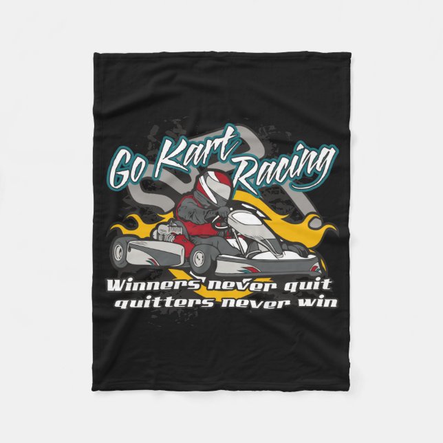 Go Kart Winners Fleece Blanket (Front)
