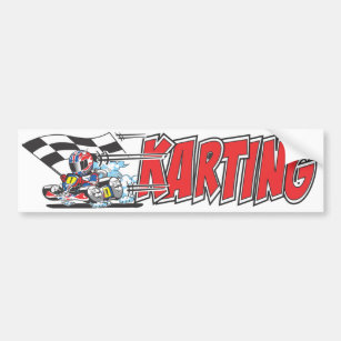Go Karting Bumper Sticker