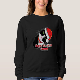 Go Kewl Graphics Santa Cat Sweatshirt