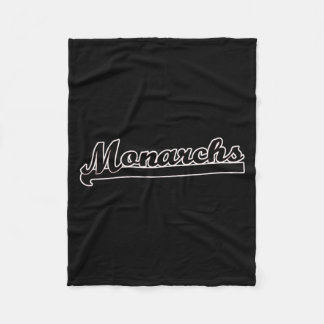 Go Monarchs Soccer Softball Baseball Basball Tball Fleece Blanket