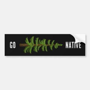 Go Native Gardening Bumper Sticker