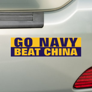 GO NAVY BUMPER STICKER
