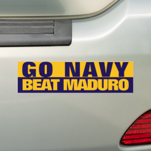 GO NAVY BUMPER STICKER