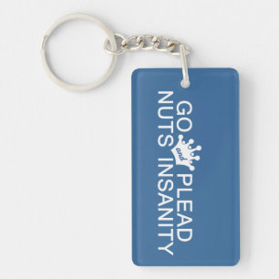 GO NUTS custom colour key chain