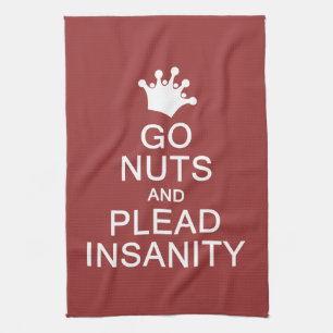 GO NUTS custom colour kitchen towel