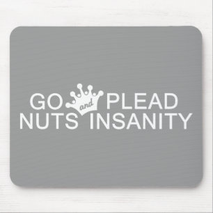 GO NUTS custom colour mousepad