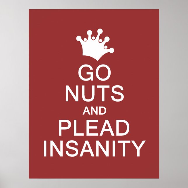 GO NUTS custom colour poster (Front)