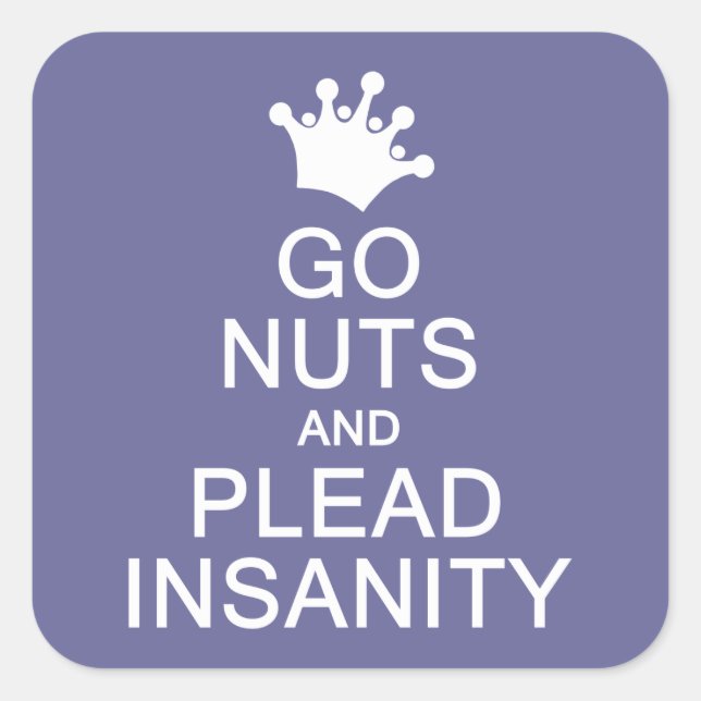 GO NUTS custom colour stickers (Front)