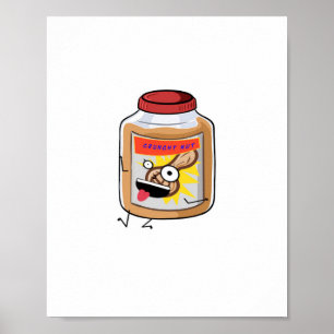 Go Nuts, peanut butter themed Poster