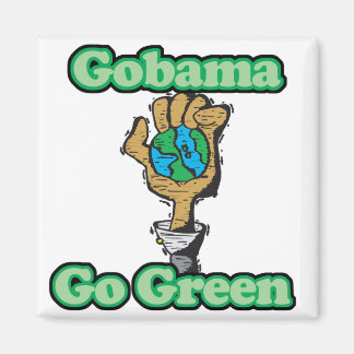 Go Obama Go Green Magnet