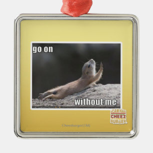 Go on withouth me metal tree decoration