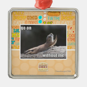 Go on withouth me metal tree decoration