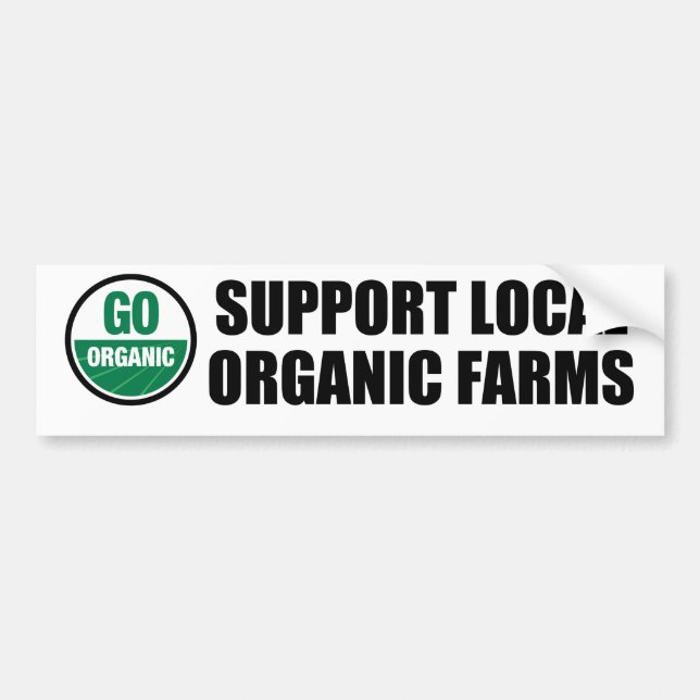 Go Organic Bumper Sticker (Front)