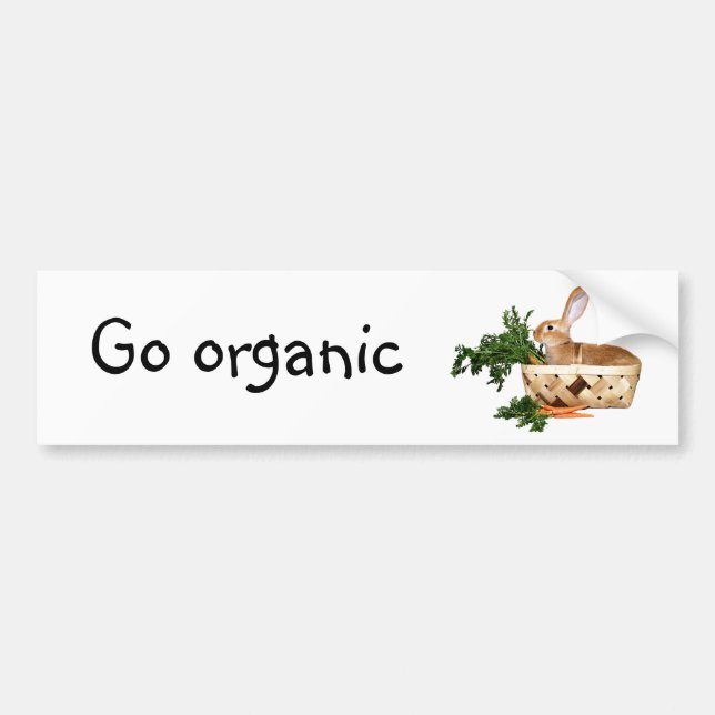 Go organic bumper sticker (Front)